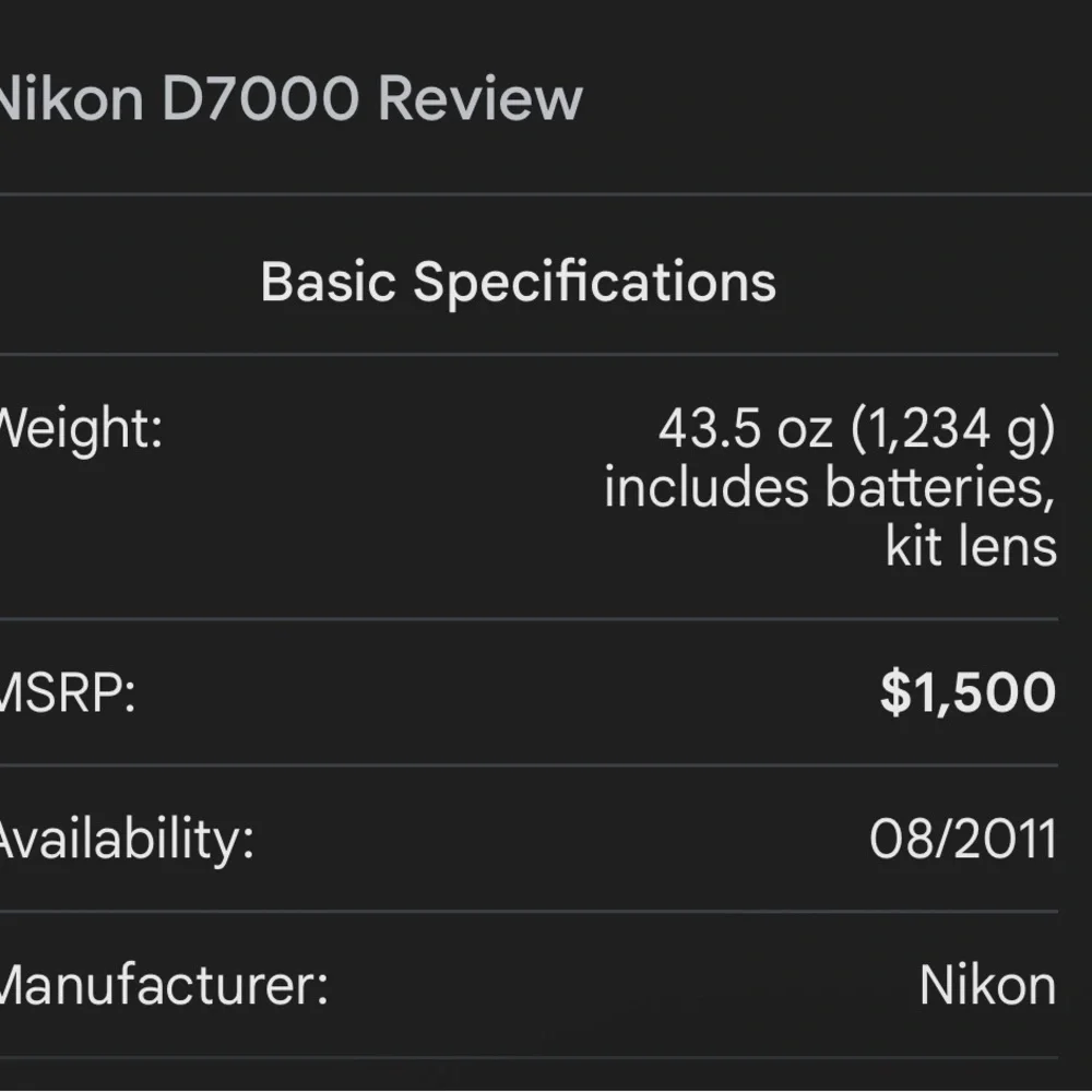Nikon black digital